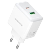 Мережевий зарядний пристрій BOROFONE BA113A Energy charger 30W White