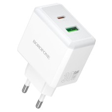Мережевий зарядний пристрій BOROFONE BA113A Energy charger 30W White