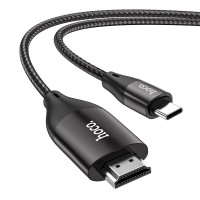 Кабель HOCO UA16 HD on-screen cable Type-C to HDMI 4K 2m Black