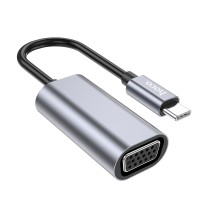 Перехідник HOCO UA21 converter Type-C to VGA 0.15m Grey