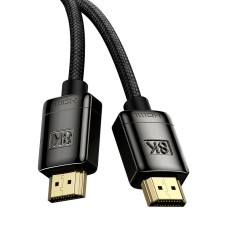 Кабель Baseus High Definition Series Adapter Cable (Zinc alloy) HDMI to HDMI 2.1 8K 1m Black WKGQ000001