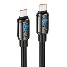 Кабель HOCO U143 Joy charging data cable Type-C to Type-C 240W 5A 1.2m Black