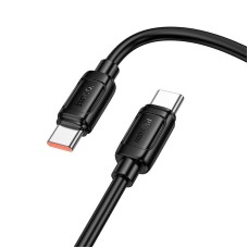 Кабель HOCO X115 Surpass fast charging data cable Type-C to Type-C 240W 5A 1m Black