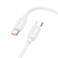 Кабель HOCO X115 Surpass fast charging data cable Type-C to Type-C 240W 5A 1m White