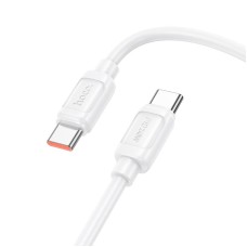 Кабель HOCO X115 Surpass fast charging data cable Type-C to Type-C 240W 5A 1m White