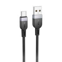 Кабель HOCO X109 Energy silicone charging data cable USB to Type-C 3A 3m Black