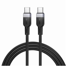 Кабель HOCO X109 Energy silicone charging data cable Type-C to Type-C 60W 3A 1m Black
