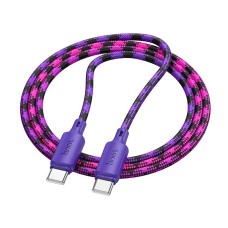 Кабель HOCO X116 Meridian charging data cable Type-C to Type-C 60W 3A 1m Purple