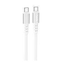 Кабель HOCO X85 Strength charging data cable Type-C to Type-C 60W 3A 1m White