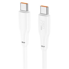Кабель HOCO X93 Force fast charging data cable Type-C to Type-C 100W 5A 2m White