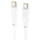 Кабель HOCO X93 Force fast charging data cable Type-C to Type-C 100W 5A 2m White
