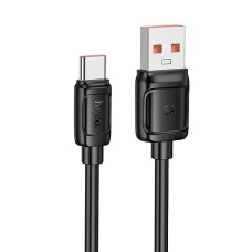 Кабель HOCO X115 Surpass charging data cable USB to Type-C 100W 5A 1m Black