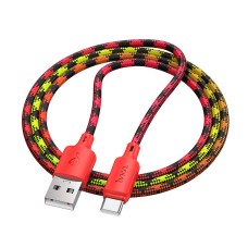 Кабель HOCO X116 Meridian charging data cable USB to Type-C 3A 1m Red