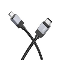 Кабель HOCO X110 Honorific charging data cable Type-C to Type-C 60W 3A 1m Black