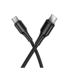 Кабель HOCO X120 Beneficio charging data cable Type-C to Type-C 60W 3A 1m Black