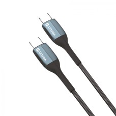 Кабель Veron CC09 Nylon Cable Type-C to Type-C 60W 3A 1m Black