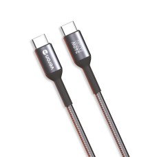 Кабель Veron CC14 Nylon Cable Type-C to Type-C 240W 5A 1m Black