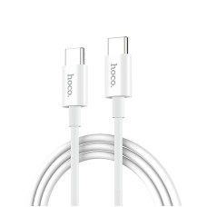 Кабель HOCO X23 Skilled charging data cable Type-C to Type-C 60W 3A 1m White