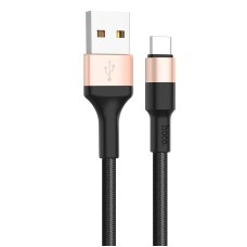 Кабель HOCO X26 Xpress Charging USB to Type-C 2A 1m Black-gold