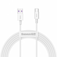 Кабель Baseus Superior Series Fast Charging Data Cable USB to Type-C 66W 6A 2m White CATYS-A02