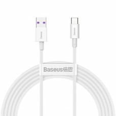 Кабель Baseus Superior Series Fast Charging Data Cable USB to Type-C 66W 6A 2m White CATYS-A02