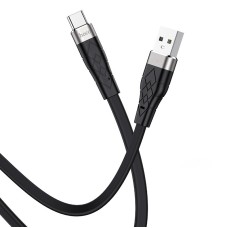 Кабель HOCO X53 Angel silicone charging data cable USB to Type-C 3A 1m Black