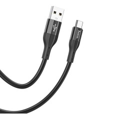 Кабель HOCO X72 Creator silicone charging data cable USB to Type-C 3A 1m Black