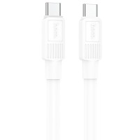 Кабель HOCO X84 Solid charging data cable Type-C to Type-C 60W 3A 1m White