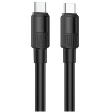 Кабель HOCO X84 Solid charging data cable Type-C to Type-C 60W 3A 1m Black