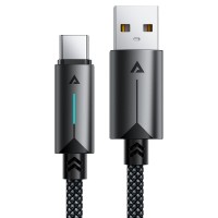 Кабель ACEFAST C19-04 fast charging data cable USB to Type-C 3A 1.2m Black