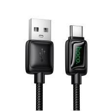 Кабель HOCO U146 Mundo charging data cable USB to Type-C 36W 3A 1.2m Black
