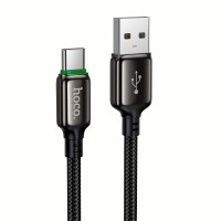 Кабель HOCO X127 Exceed charging data cable USB to Type-C 36W 3A 1m Black