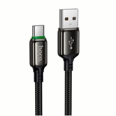 Кабель HOCO X127 Exceed charging data cable USB to Type-C 36W 3A 1m Black