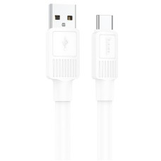 Кабель HOCO X84 Solid charging data cable USB to Type-C 3A 1m White