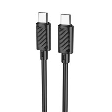 Кабель HOCO X88 Gratified charging data cable Type-C to Type-C 60W 3A 1m Black