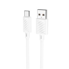 Кабель HOCO X88 Gratified charging data cable USB to Type-C 3A 1m White