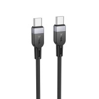 Кабель HOCO X109 Energy silicone charging data cable Type-C to Type-C 60W 3A 2m Black