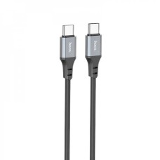 Кабель HOCO X86 Spear silicone charging data cable Type-C to Type-C 60W 3A 1m Black