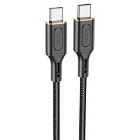Кабель HOCO X95 Goldentop charging data cable Type-C to Type-C 60W 3A 1m Black