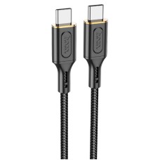 Кабель HOCO X95 Goldentop charging data cable Type-C to Type-C 60W 3A 1m Black