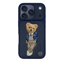 Чохол Zuck Bear London Leather Case iPhone 18 Pro Max / 17 Pro Max Navy blue