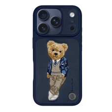 Чохол Zuck Bear London Leather Case iPhone 18 Pro Max / 17 Pro Max Navy blue