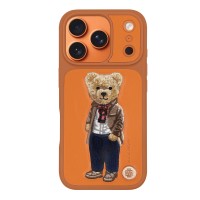 Чохол Zuck Bear London Leather Case iPhone 18 Pro / 17 Pro Orange