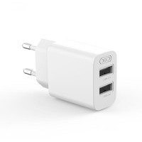 Мережевий зарядний пристрій XO L109 Dual Charger 12W White