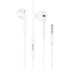 Дротові навушники HOCO M101 Crystal joy wire-controlled earphones mic 3.5mm White