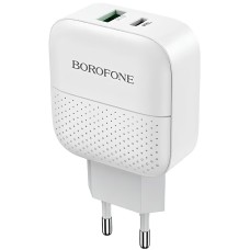Мережевий зарядний пристрій Borofone BA46A Premium charger 20W White