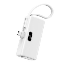 Повербанк портативний акумулятор Power bank WiWU Wi-P044 ESPRESSO Mini Type-C 20W 5000 mAh White