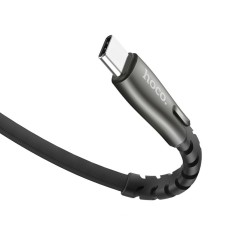 Кабель Hoco U58 Core Data Cable USB to Type-C 2.4A 1.2m Black