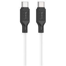 Кабель HOCO X90 Cool silicone charging data cable Type-C to Type-C 60W 3A 1m White
