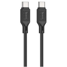 Кабель HOCO X90 Cool silicone charging data cable Type-C to Type-C 60W 3A 1m Black